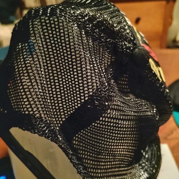 Emoji Pattern Black Trucker Hat     (0995) - Picture 2 of 5